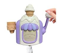 Ice Cream Bath Toy - Educational Pretend Play Water Toy for Sensory Development, Interactive Bubble Maker with Suction Cups, Floating Dessert Shop for Boys Girls Ages 4+ Kids Shower Pool 10 inch