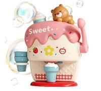 Ice Cream Bath Toy - Interactive Bubble Maker for Kids Learning Fun | Realistic Ice Cream Design with Play Activity Features, Bath Time Accessory for Home Travel Daycare Preschool Party, 23x11x23CM