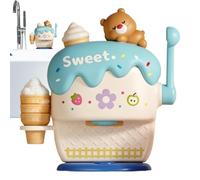Ice Cream Bath Toy - Interactive Bubble Maker for Kids Learning Fun | Realistic Ice Cream Design with Play Activity Features, Bath Time Accessory for Home Travel Daycare Preschool Party, 23x11x23CM
