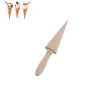 Ice Cream Cone Mold, Reusable Cream Horn Mold, Wooden Waffle Cone Pizzelle Roller Pastry Decorating Baking Pastry Tool for Kitchen Cooking