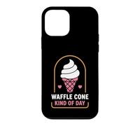 Ice Cream Dessert Summer Food Humor Waffle Cone Kind of Day Coque pour iPhone 12 Mini