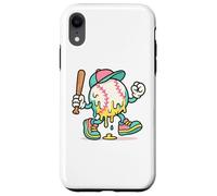 Ice Cream Drip Baseball Spots Baseball Lover Men Women Coque pour iPhone XR