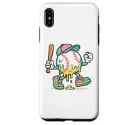 Ice Cream Drip Baseball Spots Baseball Lover Men Women Coque pour iPhone XS Max