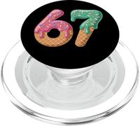 Ice Cream Drip Funny Gen Alpha Meme Youth 67 PopSockets PopGrip pour MagSafe