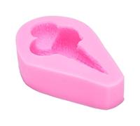 Ice Cream Fondant Form | Reusable Non - Stick Silicone Form for Cake Decorating/Chocolate/Gummies | Heat Tolerant & Flexible for Easy Release | 1 - Piece Baking Tool