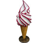 Ice Cream Glacier Décoration murale Figurines Représentants 105cm Nouveau Gastronomie