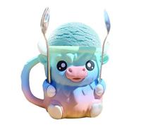 Ice Cream Holder, Cup Dessert, Highland Cow Decor Sorbet Cozy Portable Neoprene, Cooler Sleeve Cover for Kitchen, Beer, Lovers, Home Gift for Women, Men, and Friends