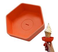 Ice Cream Holder for Kids,Reusable Drip-Proof Food Grade,Silicone Ice Pop Drip Catcher - for Melting Treats, Home, Picnic, Travel, Summer, Outdoor Indoor Play