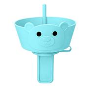 Ice Cream Holder Set - Silicone Easy Grip Ice Pop Holders with Built In Straw | Fun Kids Snack Tool for Boys Girls Children, Perfect for Indoor Outdoor Home Beach Picnic Camping Pool School Use