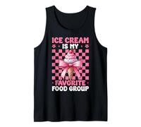 Ice Cream is My Favorite Food Group Coquette Girl Mom Débardeur