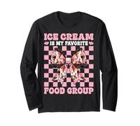 Ice Cream is My Favorite Food Group Coquette Girl Mom Manche Longue