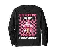 Ice Cream is My Favorite Food Group Coquette Girl Mom Manche Longue