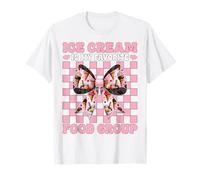 Ice Cream is My Favorite Food Group Coquette Girl Mom T-Shirt