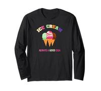 Ice Cream Lover Icecream Decorations Cone Maker Eiscreme Manche Longue