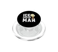 Ice Cream Man, Amateur de crème glacée drôle, fête des pères Estivale PopSockets PopGrip pour MagSafe