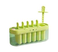 Ice Cream Mold, Dessert Maker Tray, 9.06x3.15x4.92inch 6 Cavity Popsiclle Form with Easy Release Design, Food Grade Polymer Freezer Tool, Summer Treat Style Kit, DIYs Snack Maker for Kids Use