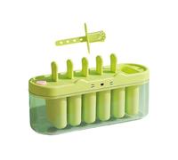 Ice Cream Molds, Ice Pop Maker Set, Frosted Dessert Mold, 6 Cavity Iced Lolly Tray, Chilled Treat Maker for Kids Parents Families Juice Milk Jam Summer Birthday Home Parties Camping Holiday Use
