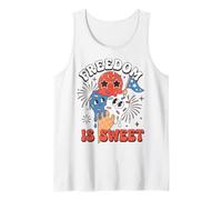 Ice Cream Party Freedom is Sweet Treat Celebration Débardeur