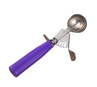 Ice Cream Scoop Set | Stainless Steel, Dirt-Resistant, Rustproof | Flop Colored Scoops, Multiple Sizes, Portioning Tool For Ice Cream, Fruits, Desserts, Purple/Red/Green/Gray, 1pc
