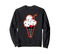 Ice Cream Skull Spoopy Yami Kawaii Halloween Design Spooky Sweatshirt