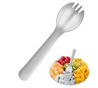Ice Cream Spoons - Salad Fork | Buffet Forks | Stainless Steel Dessert Spork | Yogourt Dessert Spoons | Wear-Resistant And Fall-Resistant Cake Fruit Sporks Kitchen Accessory For Cutlets