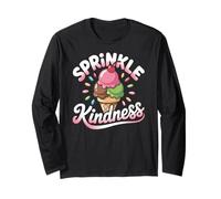 Ice Cream Sprinkle Kindness Funny Ice Cream Lover Manche Longue