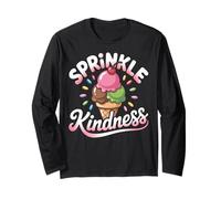 Ice Cream Sprinkle Kindness Funny Ice Cream Lover Manche Longue