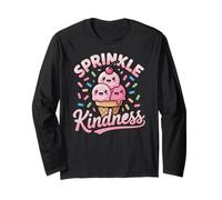 Ice Cream Sprinkle Kindness Funny Ice Cream Lover Manche Longue