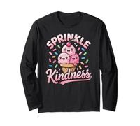 Ice Cream Sprinkle Kindness Funny Ice Cream Lover Manche Longue