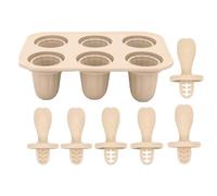 Ice Cream Stick Moulds Easy Release Reusable For Lollipop Chocolate Fruit Pudding | Kids Ice Cream Mold | Fruit Shaped Ice Molds Lollipop | Homemade Kids Cake Pop Mold 6 Grid,