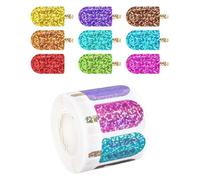 Ice Cream Stickers, Summer Theme Decorative, 500 Pieces 1.5 Inch Self Adhesive Sticker with Cute Print, Waterproof Vinyl Craft Stickers, Decorative Decal with Fun Style, Use for Bottles Cards Journals