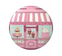 Ice Cream Store Lot de 5 épingles personnalisées en métal pour sacs à dos, chapeaux, sacs à dos esthétiques, cadeaux pour homme et femme Rose, One Size, Métal, Pas de pierre précieuse