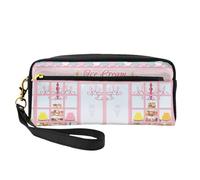 Ice Cream Store Petite trousse de maquillage portable pour femme Rose, Noir , Taille unique, Trousse de maquillage