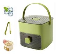 ice cube maker- eiswürfelmaschine klein,ice cube tray for making 48 ice cubes,Box Ice Avec Plateau et Bac de Rangement,Appuyez sur Type Ice Cube Maker,Réutilisable,petite mini machine à glaçons-A