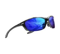 Ice Cube SPORTECH Lunettes de Soleil Sport - Protection UV400 Polarisée, Monture Légère - Idéales pour Golf, Chasse, Course, Conduite & Vélo - Pour Hommes et Femmes (S.BLK/Blue)