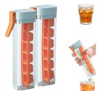 Ice Cube Tray,One Glass Ice Maker,One Hand Press Ice-Tray Mold with Handle,OneHand De-Icing Press IceTray Mold,Pres-s IceTray Mol-d,Square IceCube Mol-d,6 Square IceCube Maker For IceDrink