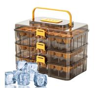 Ice Cube Tray Set, Easy Release Storage, 63-Hole Ice Maker