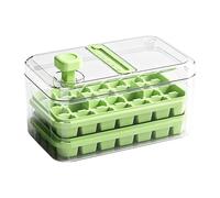 Ice Cube Tray with Lid and Bin | 56 Compartments Sphere Maaker - Press-down Ice Tray with Lid and Bin - for Baar Party Home Freezer Food Coffee Whiskey Cocktail Waater
