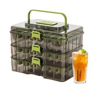 Ice Cube Tray With Lid And Bin 63-Hole Ictight-sealing Lid Stops Spills Ang