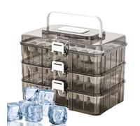 Ice Cube Trays with Storage Bin 63-Hole Press-Type