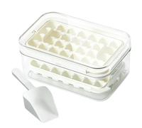 Ice Cubes Mold - Double Layer Rotating Design, Reusable PP PET Material, Flexible Release Trays | Airtight Storage Container With Lid, Stackable Maker For Refrigerator Freezer Whiskey