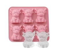 Ice Cubes Mold | Silicone Reusable Highland Cattle Ice Cubes | Cute Mold Kitchen Equipment | for Wine Juice Bourbon Kitchen Parties Drinking Food Camping Travel