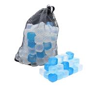 Ice Cubes Reusable | 100 Pieces Refreezable Cooling Blocks | 2.5cm/0.98 Inches Slow Melting Ice Cubes | For Whiskey Cocktail Coffee Juice Drinking Lunch Restaurant Travel Party Barbecue