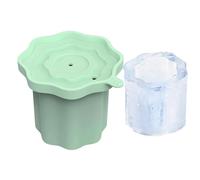 Ice Cylinder Mold - Reusable Food Grade Silicone Ice Maker Cup | Cylindrical Cocktail Ice-Cubes Tray With Easy Release Design | Premium 3D Press Unmold Ice-Mould For Whiskey Coffee Tea Drinks