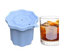 Ice Cylinder - Reusable Food Grade Mould Cup Maker, Slow Melt Whiskey Silicone Mold, Narrow Neck Bottle Chill Tool, Large Highball Beverage Press, Multi Ingredient Tray, Cool Drink Accessory