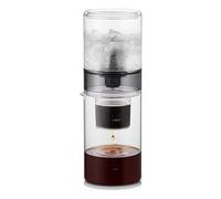 Ice Drip Coffee Maker, 800ml Cold Brew Coffee Makers Pot, with Stainless Steel Filter, Adjustable Drip Rate, Glass Cold Brew Coffees Tower Iced Coffees Brewer for Home and Office(Black)