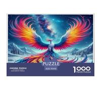 Ice Fire Phoenix Puzzles 1000 Pièces Pour Adultes Et Enfants Animal De L'art De La Décoration Moderne Jeu Cadeau Unique 1000 Pieces Pour Jeux D'activités Familiales Cadeau Pour Femme, Homme, Couple Et