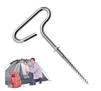 Ice -Fishing Tent Stakes - Ongles De Pêche À La Glace, Poteaux En Métal Piquette Filetée | Fixateur Pour Portable, Accessoire D'ancrage De Pêche Sur Glace