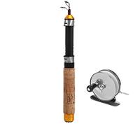 Ice Fissig Combo Canne à pêche et Lee, moulinet de pêche sur glace | Moulinet de pêche d'hiver imprimé Vista - Équipement de pêche léger, outil de pêche portable pour homme pour eau douce et salée