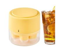 Ice Form Tray, Portable Ice Maker, Press Release Mold, Lid Covered Design, for Freezer Refrigerator Cold Coffee Tea Whiskey Cocktail Beverages Home Bar Kitchen Drinks Party Cooling Use 7.6x7.3cm